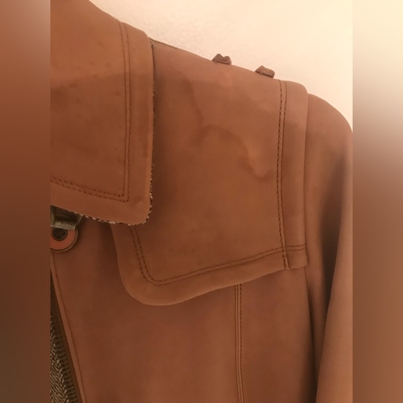 Leather biker Jacket - Mackage Brand- $1090+ tax selling for 275 - Picture 7 of 9